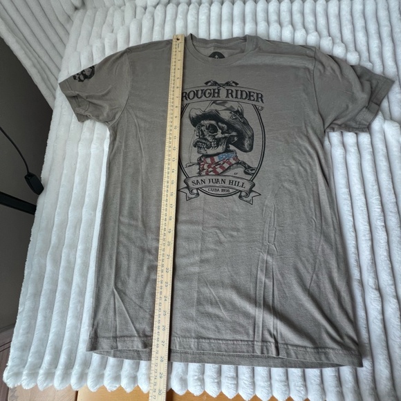 Wash with Souls Rough Riders San Juan Hill T-shirt Mens Size M Military Green - Picture 5 of 7